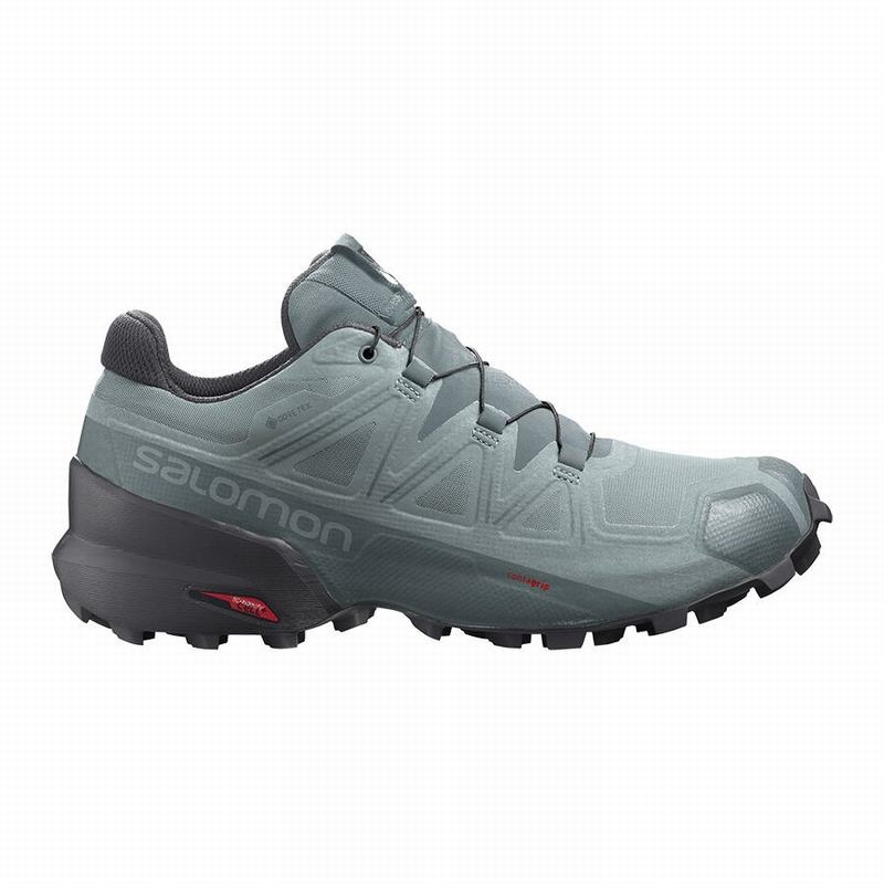 Chaussures De Trail Running Salomon Homme Vert - Salomon SPEEDCROSS 5 GORE-TEX - France (3487-KRINW)